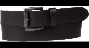 Petrol Industries Riem Heren - Broekriem - Leer - Zwart - 85 cm - S