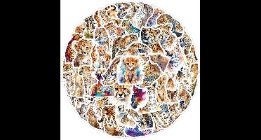 50 Stuks Luipaard Vinyl Stickers voor Flessen, Laptops en Dagboeken