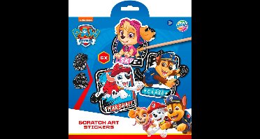 Scratch Art Stickers - PAW Patrol, 6dlg.