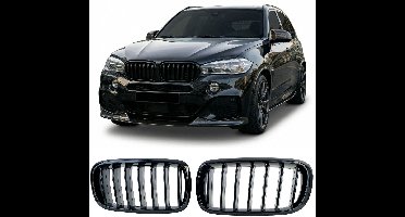 Grill Voor Bmw X5 F15 X6 F16 Glans Zwart Enkele Spijl M Performance Look