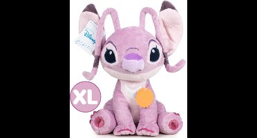 Angel - Disney Lilo & Stitch Roze Pluche Knuffel 50 cm - Disney Plush Toy - Speelgoed knuffels voor kinderen jongens meisjes - Lilo en Stitch, Angel, Leroy