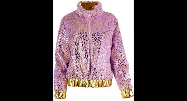 Jas Pluche Nepbont Glamour Lila Dames - Maat 36-38