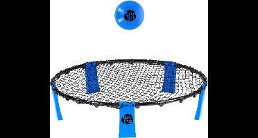 Eddy Toys Spyderball Set – Roundnet Spel met Net, Ballen, Pomp en Draagtas – Actief Balspel voor Buiten – Voor Kinderen, Tieners en Volwassenen – 14 Onderdelen