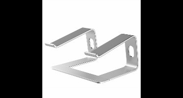 Aluminum Laptop Stand, Ergonomic Detachable Computer Stand, Riser Holder Notebook Stand Compatible with Laptops (Metal Silver)