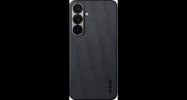 Pitaka Ultra Slim Hoesje Samsung Galaxy S25 – Amber Magnet Film-technologie – Verhoogde Camera Randen – Aramide Fiber Duurzaamheid - Zwart