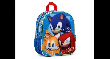 Sonic the Hedgehog - Rugzak - 3D - 31cm - Tails - Sonic - Knuckles