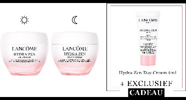 Lancôme Hydra Zen 2-Step Hydraterende Skincare Routine: Dagcreme | Nachtcreme + Cadeau - Hydra Zen Gel Cream Dagcreme 50ml & Hydra Zen Nachtcreme 50ml + Hydra Zen Dagcreme 5ml Cadeau