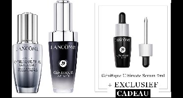 Lancôme Génifique 2-Step Anti Rimpel Skincare Routine: Serum | Oogserum + Cadeau - Génifique Ultimate Serum 30ml & Advanced Genifique Light Pearl Oogserum 20ml + Génifique Ultimate Serum 7ml Cadeau