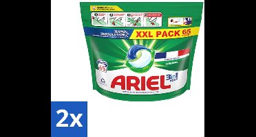 2 x Ariel – Pods All-in-1 – Original – 65 wasbeurten - Ariel All-in-1 Pods - Wasmiddel Pods - Krachtige Reiniging - Vlekverwijdering - Kleurbehoud