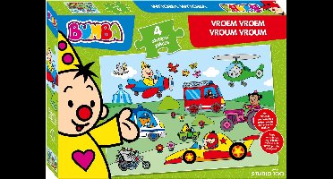 Bumba - Puzzel - "Vroem Vroem" - 4 Stukken - Voor peuters - FSC MIX