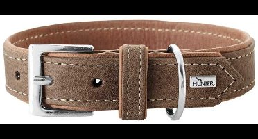 Hunter Hondenhalsband Porto Bruin Maat 35