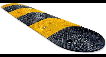 Mexxo Verkeersdrempel 4.5 meter - Geel en zwart - Hoogte 4 cm - 100% gerecycled kunststof