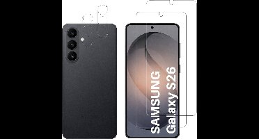 Screenprotector geschikt voor Samsung Galaxy S26 - 2 stuks Beschermglas van glas Transparante glazen schermbeschermfolie + 2 stuks Camera Protector