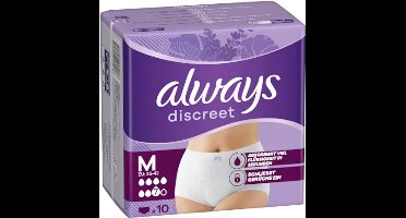 Always Discreet Incontinence Pants Plus maat M 10 Pcs