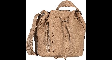 TOM TAILOR schoudertas Analisa Bucket Bag Camel Lichtbruin