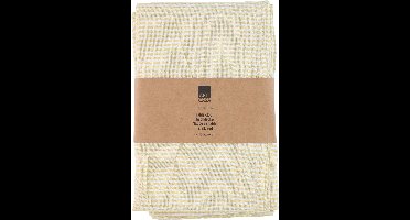 Arti Casa Tafelkleed 150x240 cm - Tafelkleed Geel Gestreept - Tafelkleed voor Eettafel - Groot Tafelkleed voor Tafeldecoratie - Wit en Geel