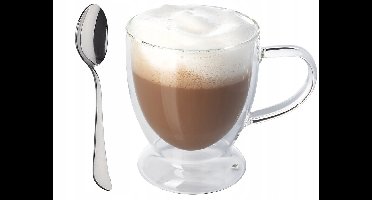 BK - Dubbelwandige Thermische Glas - 250ml - Inclusief Lepel