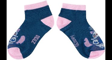 Disney Stitch Sokken 7 Paar – Kindersokken Meisjes – Enkelsokken – Multicolor