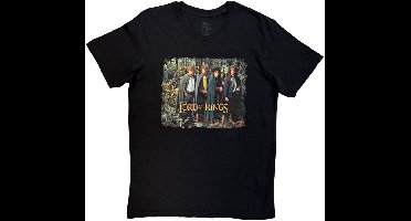 Lord Of The Rings - The Hobbits Montage Heren Tshirt - L - Zwart