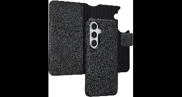 Accezz Hoesje - Geschikt voor Samsung Galaxy S26 - Leather Bookcase 2-in-1 met Magnetische Ring - Black