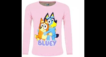 Bluey Hug Roze kindershirt, top 3 jaar / 98 cm