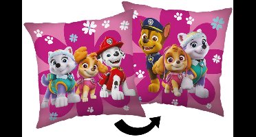 Paw Patrol Flowers kussensloop 40x40 cm