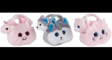 VAN MANEN Pluche knuffel in tasje - Schattig speelgoed voor kinderen vanaf 3 jaar