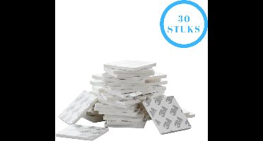 3M Plakstrips Vierkant - Dubbelzijdig Tape - Plakstrips Dubbelzijdig - 3M Tape - 5 CM - 30 Pack - Lichte Objecten