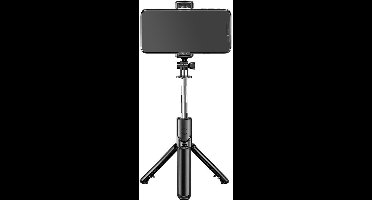 Bigben Connected, Bluetooth Selfiestick voor Smartphone met Mini Statief, Zwart