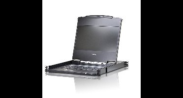 Enkelvoudige Rail LCD Console met USB Randapparatuur Ondersteuning (USB / HDMI / DVI / VGA)