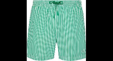 Calvin Klein Broek Medium Zwemshort Met Trekkoord Lv00n61045 4zf Penny Stripe/mardi Green Mannen Maat - XXL