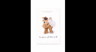 Trouwkaart met envelop – Van harte gefeliciteerd – Bruidspaar