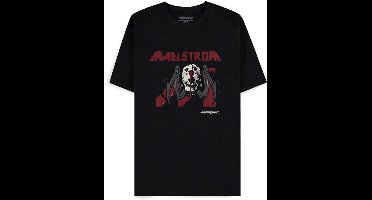 Cyberpunk 2077 - Maelstrom mural Unisex Tshirt - M - Zwart