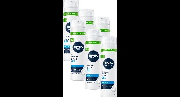 NIVEA MEN Sensitive Scheergel - met Kamille & Vitamine E - Shaving Gel voor de Gevoelige Huid - Voordeelverpakking - 6x 200ml