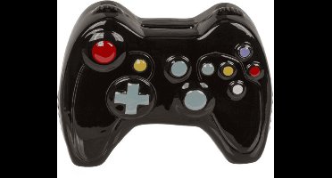 Out of the Blue Spaarpot Controller - keramiek - 16 x 13 cm - zwart - spaarpot - gamen