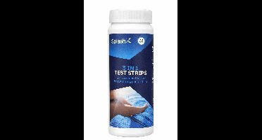 Splash-X 3-in-1 teststrips - 50 stuks - vrij chloor - pH - alkaliteit - teststrips voor zwembad, spa & hottub
