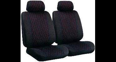 Lampa Glamur voorstoelhoezen zwart jacquard met schuimvulling en hoofdsteunen