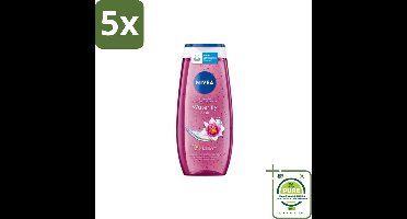 5 x Nivea – Douchegel – Waterlily & Oil – 250 ml - Grootverpakking - Douchegel - Waterlelie - Huidverzorging - Mild Reinigen - Huidcomfort