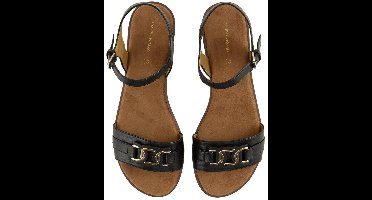 Tom Tailor - Platte sandalen met zachte zool - Maat 36 - black