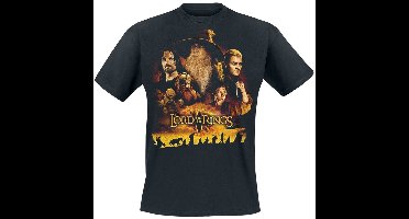 The Lord Of The Rings Poster Heren T-shirt - zwart - M