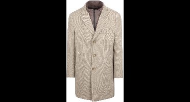 Suitable Coat Wol Twill Sand - Maat 54 - Heren - Mantels & coats