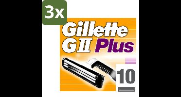 3 x Gillette - GII Plus - Wegwerpscheermesjes - Comfortabele scheerbeurt - 10 Scheermesjes - Scheermesjes - Scheermes - Gillette Gii Plus - Wegwerpscheermesjes - Comfortabele Scheerbeurt