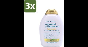 3 x OGX - Argan Oil of Morocco - Conditioner - Lichtgewicht - Voedend - 385 ml - Argan Oil Conditioner - Haarvoeding - Lichtgewicht Conditioner - Haarverzorging - Arganolie Voor Haar