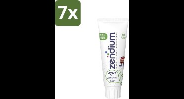 7 x Zendium Tandpasta Junior 75 ml - Tandpasta Voor Kinderen - Melktanden Beschermen - Volwassen Tanden Beschermen - Natuurlijke Enzymen - Eiwitten In Tandpasta