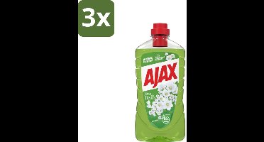 Ajax Allesreiniger Fête des Fleur Lentebloem 1 liter - Bulkverpakking - 3 stuks