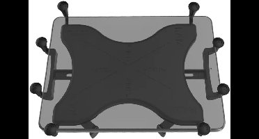 RAM Mount universele X-Grip®-houder voor 12" tablets