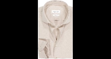 Profuomo slim fit heren overhemd - twill - beige
