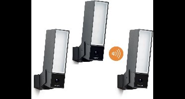 Netatmo Slimme Buitencamera x2 – Slimme Buitencamera met Sirene x1 - Outdoor Beveiligingscamera met Nachtzicht & Bewegingsdetectie – Smart Home Compatibel – 3 Pack