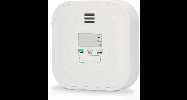 Alecto COA4010 Koolmonoxidemelder met 10 jaar Sensor en Display - Voldoet aan Europese norm EN50291 - Wit