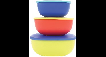 Nûby - Stapelbare bewaardoosjes - Set van 3 - 230 ml, 350 ml en 590 ml - Lekvrij - Vaatwasmachinebestendig